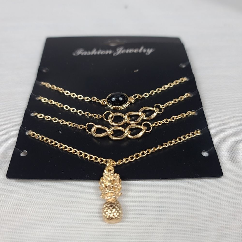 PINEAPPLE AND BLACK STONE Infinity BRACELET - Picture 4 of 15